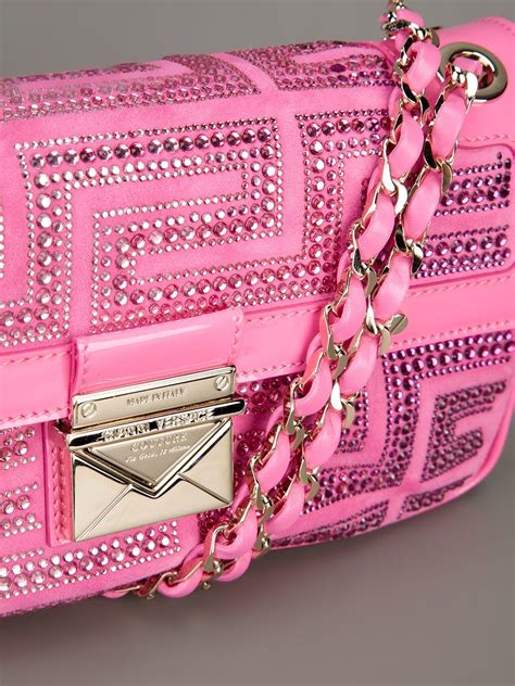 versace schoen|Versace pink shopping bag.